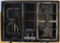 30 Jenn Air Black Downdraft Cooktop JGD8130ADB 2 Burners Grill Tested Video