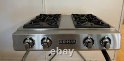 30 Jenn Air Pro Style Stainless 4 Burner Gas Cooktop Range JGCP430ADP TESTED