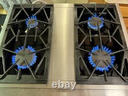 30 Jenn Air Pro Style Stainless 4 Burner Gas Cooktop Range JGCP430ADP TESTED
