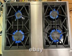 30 Jenn Air Pro Style Stainless 4 Burner Gas Cooktop Range JGCP430ADP TESTED