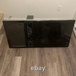 45 Jenn-Air 3-Bay Black Downdraft Cooktop with 4 Burners Radiant Glass JED8345ADB