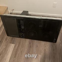 45 Jenn-Air 3-Bay Black Downdraft Cooktop with 4 Burners Radiant Glass JED8345ADB