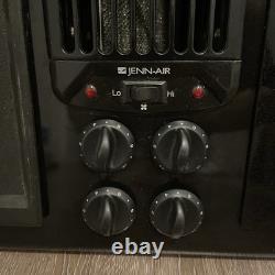 45 Jenn-Air 3-Bay Black Downdraft Cooktop with 4 Burners Radiant Glass JED8345ADB