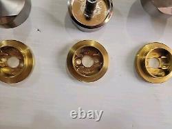 Genuine KitchenAid Jenn-Air Range Oven, Knob and brass bezel W11592981 W11592976