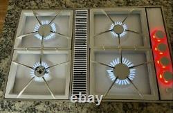 JENN-AIR EXPRESSIONS 34 GAS COOKTOP with DOWNDRAFT MODEL# CVG2420W WHITE