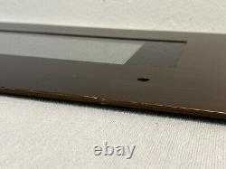 JENN-AIR RANGE DOOR GLASS PART # W10269422 Black Glass W Oiled Bronze Trim