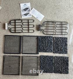 JENN-AIR RANGE GRILL SET 2 ELEMENTS, 4 GRATES, 4 LAVA ROCK PLATES Parts