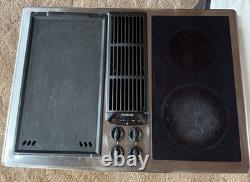 Jenn Air 30 Electric Cooktop Black Burner + Griddle Downdraft JED8230ADS