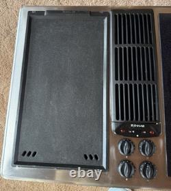 Jenn Air 30 Electric Cooktop Black Burner + Griddle Downdraft JED8230ADS