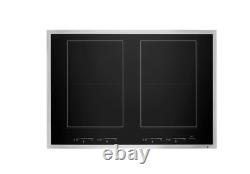 Jenn Air 30 Induction Cooktop Black with Stainless Trim JIC4730HS