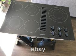 Jenn Air 36 Black Electric Downdraft Cooktop Five Burners JED3536WB04 TESTED
