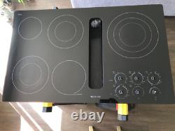 Jenn Air 36 Black Electric Downdraft Cooktop Five Burners JED3536WB04 TESTED