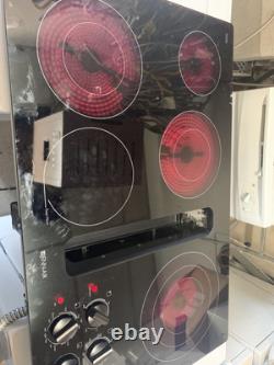 Jenn Air 36 Black Electric Downdraft Cooktop Five Burners JED3536WB04 TESTED