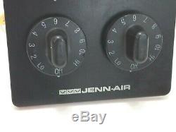 Jenn-Air CVE4370B Range Main Left Side Eye Burner Electric Control 4 Knob Panel