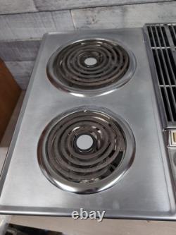 Jenn Air Cooktop 29 Electric Stainless Removable Burners Vintage UNTESTED