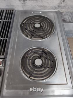 Jenn Air Cooktop 29 Electric Stainless Removable Burners Vintage UNTESTED