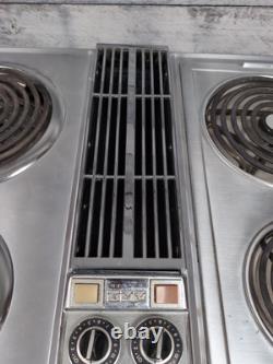 Jenn Air Cooktop 29 Electric Stainless Removable Burners Vintage UNTESTED