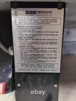 Jenn Air Cooktop 29 Electric Stainless Removable Burners Vintage UNTESTED