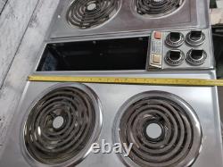 Jenn Air Cooktop 29 Electric Stainless Removable Burners Vintage UNTESTED