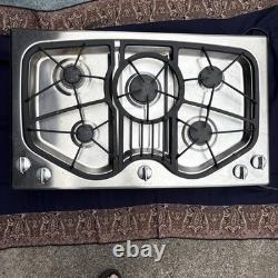 Jenn-Air JGC8536ADS 36 Stainless Gas Cooktop 21 9/16 Deep GREAT CONDITION