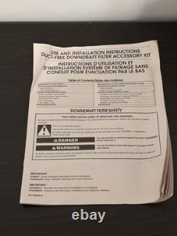 Jenn-Air KitchenAid JDA7000WX Downdraft Duct-free Install Kit