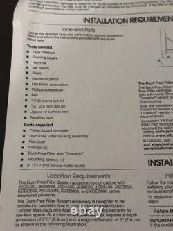 Jenn-Air KitchenAid JDA7000WX Downdraft Duct-free Install Kit