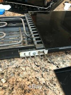 Jenn-Air Range Electric Grill Element, side plug with grates and glass covers
