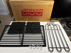 Jenn-Air Range Grill Set #800862-3 Blade Heat Element, 2 Grates & 2 Lava Rocks