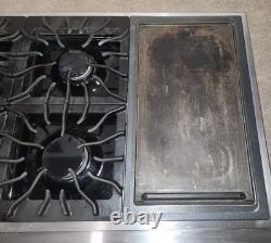 Jenn-Air Stainless Steel Gas 3 Bay Cooktop CCGP2720P Tested With Griddle 36 Inch