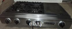 Jenn-Air Stainless Steel Gas 3 Bay Cooktop CCGP2720P Tested With Griddle 36 Inch