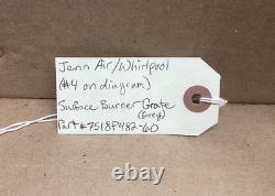 Jenn-Air/Whirlpool Oven/Range Surface Burner Grate Set-Grey Part#7518P482-60