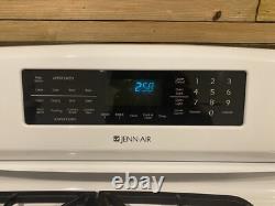 Jenn Air White Dual-Fuel Freestanding Pizza Double Oven Gas Convection Range
