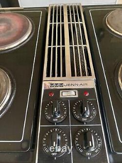 Jenn-Air model C228 Convertible downdraft cooktop with all accessories black