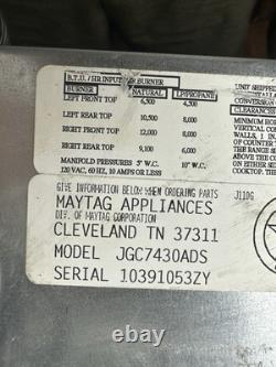 Jenn-air 30 Gas Cooktop Stainless 4 Burner JGC7430 Range Euro Style Propane