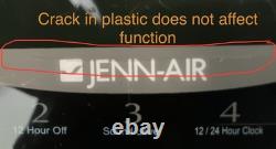Jenn-air Range Key Pad Console Panel Scratches Crack Part # Wp74005750 74005750