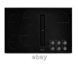 JennAir 36 Inch Wide 5 Burner Electric Cooktop with Downdraft JED3536GB