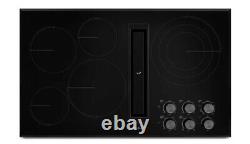 JennAir 36 Inch Wide 5 Burner Electric Cooktop with Downdraft Ventilation