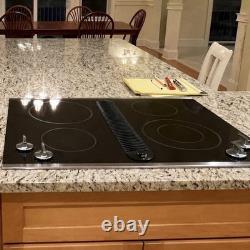 JennAir JED8430BDS 30 Electric Downdraft Cooktop 4-Burner Glass Ceramic