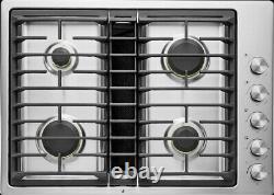 JennAir JGD3430GS Euro-Style 30 Gas Downdraft Cooktop Stainless Stovetop