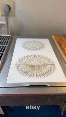 Rare Jenn-Air Vintage White Glass Burner Cartridge for Cooktop Range