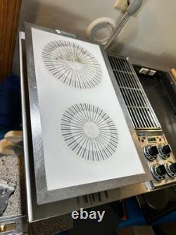 Rare Jenn-Air Vintage White Glass Burner Cartridge for Cooktop Range